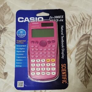 Casio Pink FX-300ES Plus Calculator
